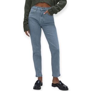 Everlane The Original Cheeky Jeans High Rise Straight Leg Size 25 Crop